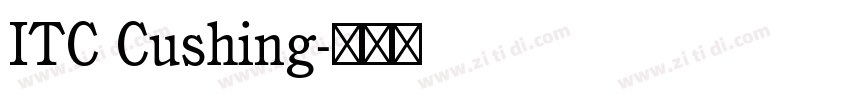 ITC Cushing字体转换